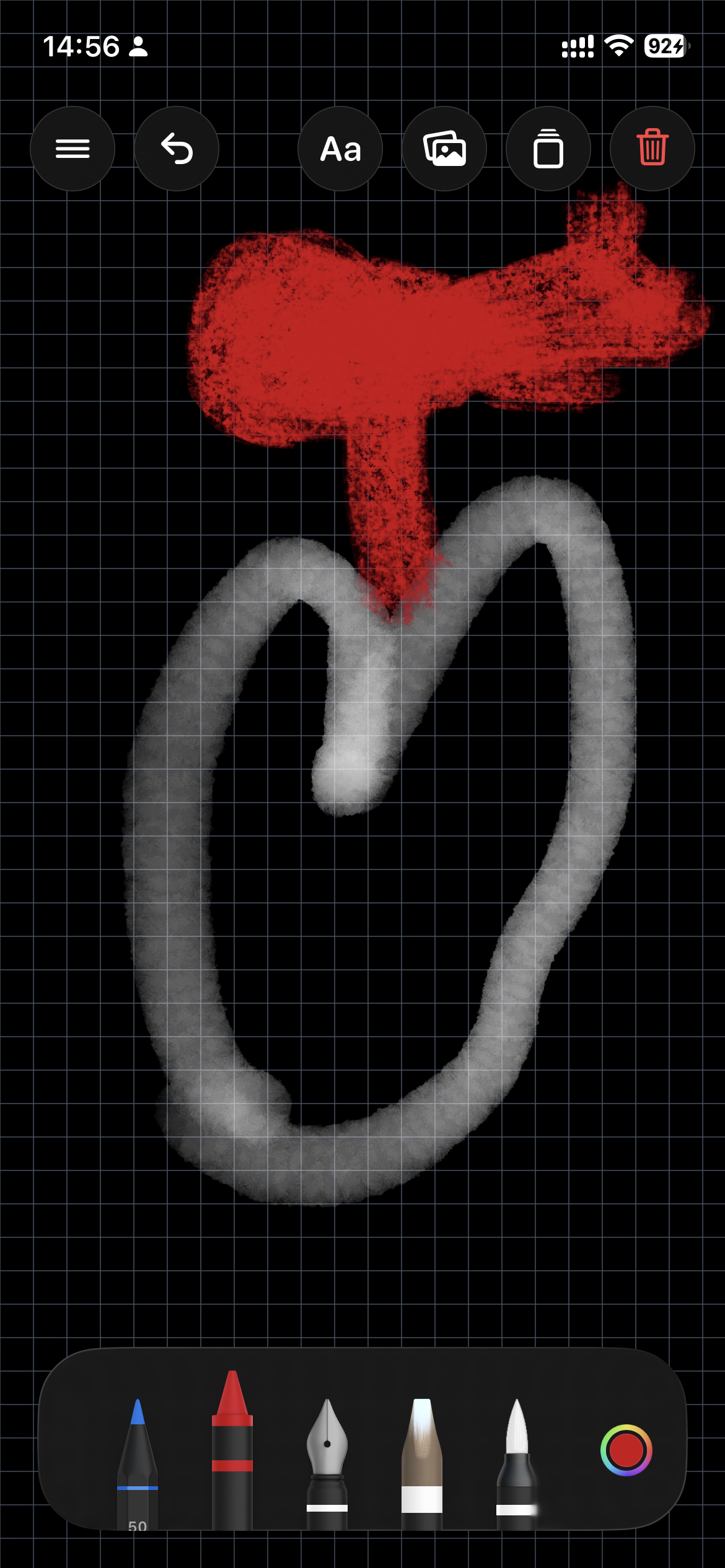 Canvas Studio drawing screen